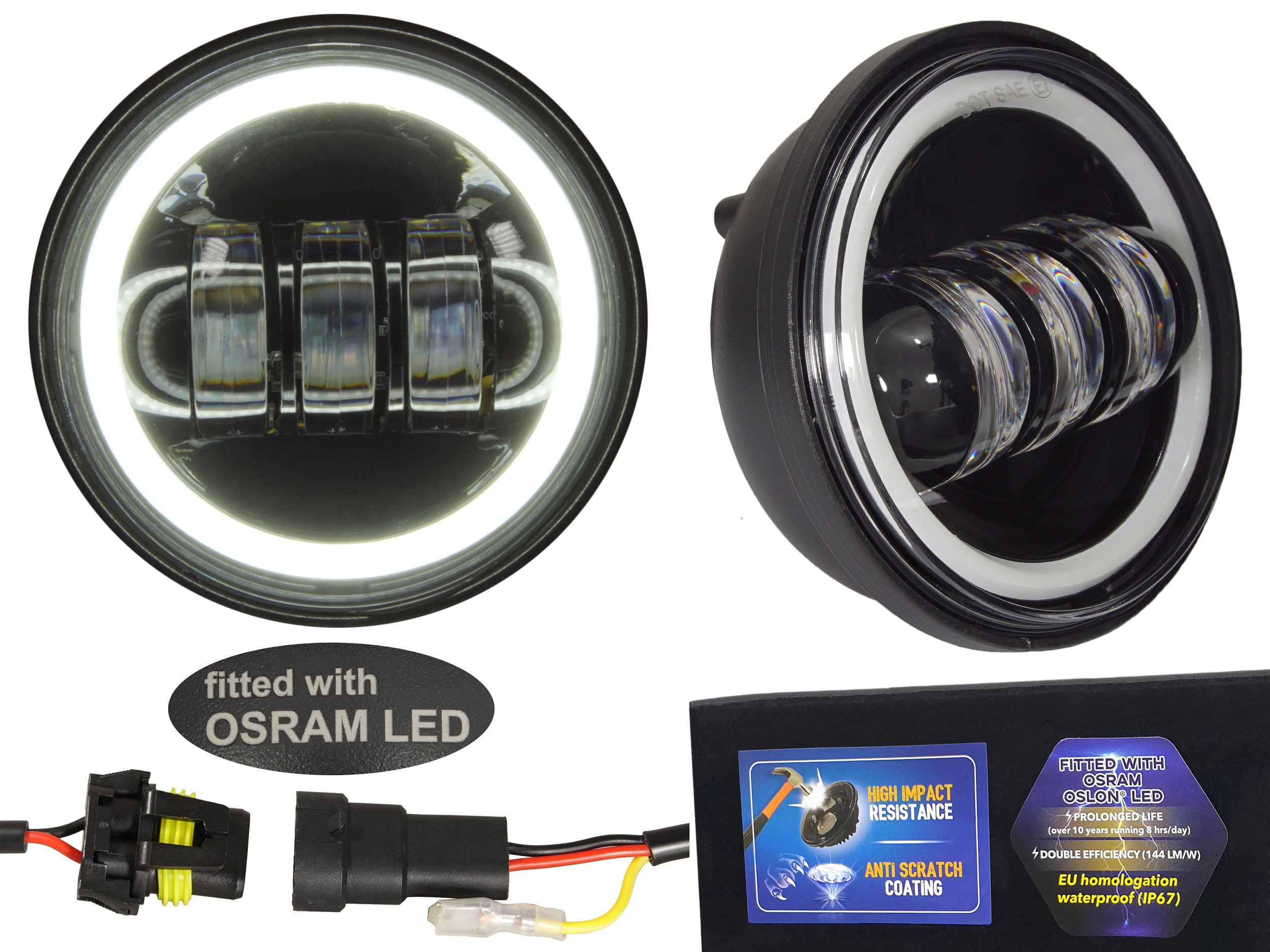 Side Lights for Motorcycles (4,5 inch)